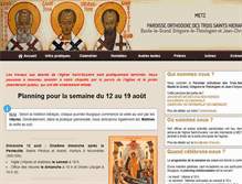 Tablet Screenshot of orthodoxeametz.fr